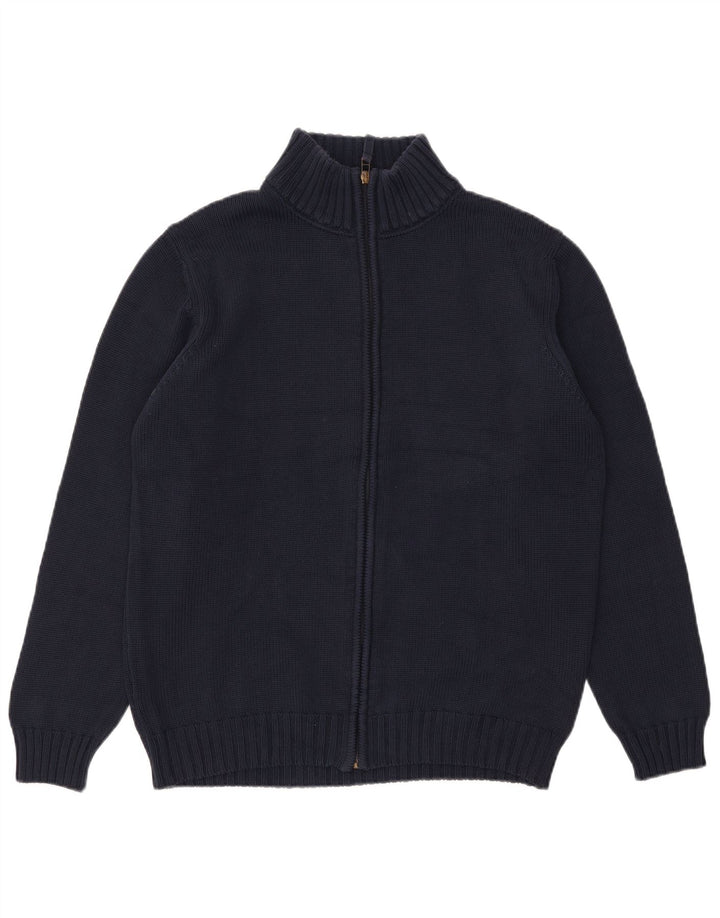 Suéter cardigã masculino Zara grande azul marinho