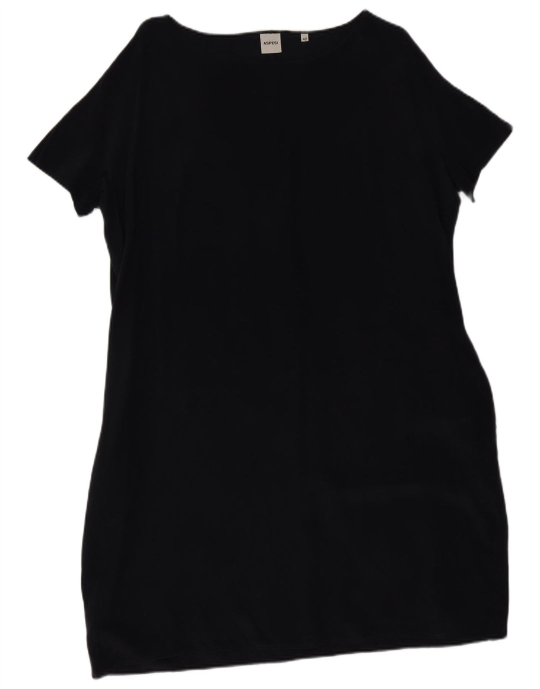 Vestido bainha feminino Aspesi IT 42 seda azul marinho médio