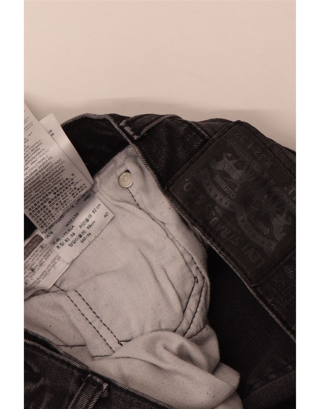 LEVI'S Masculino 511 Slim Jeans W32 L32 Cinza Algodão