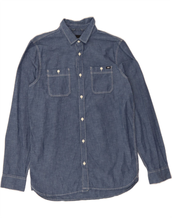 VANS Mens Shirt Small Navy Blue Cotton Vintage Vans and Second-Hand Vans from Messina Hembry 