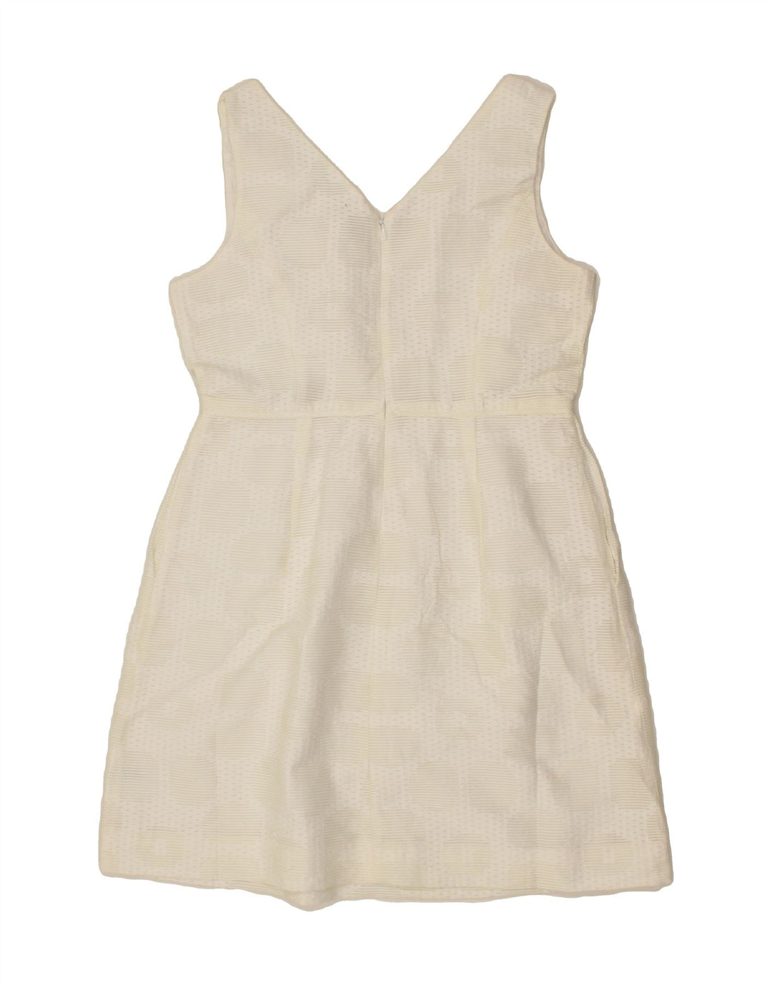 J. CREW Womens Sleeveless Sheath Dress US 10 Large White Cotton Vintage J. Crew and Second-Hand J. Crew from Messina Hembry 