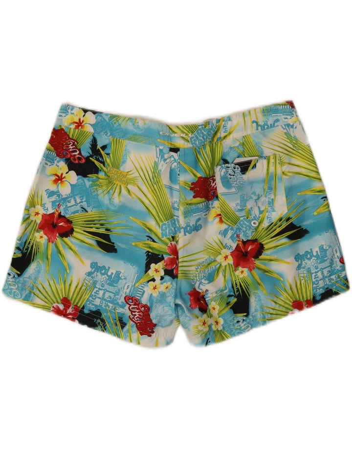 Shorts de natação feminino O'Neill gráfico UK 14 médio floral multicolorido