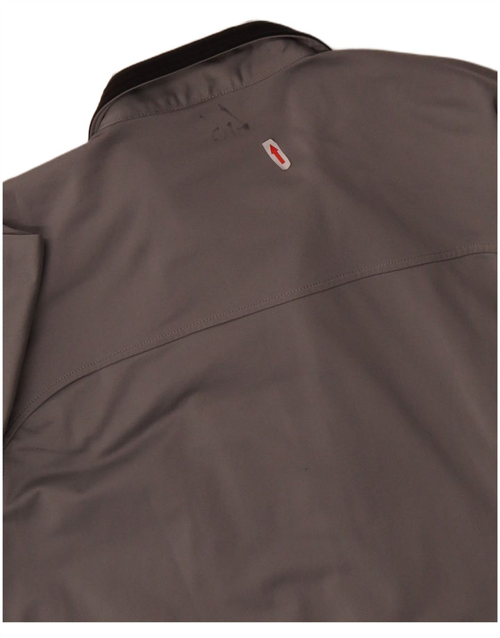 Champion Mens Treino Top Jaqueta Grande Cinza Poliéster Esportes