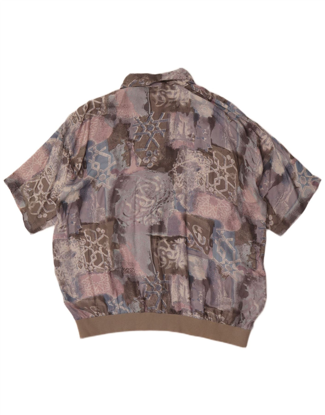Camisa pulôver masculina de manga curta Canda IT 56/58 XL patchwork multicolorido