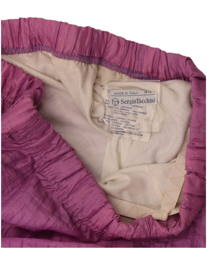 Sergio Tacchini agasalho feminino completo IT 44 médio roxo colorblock