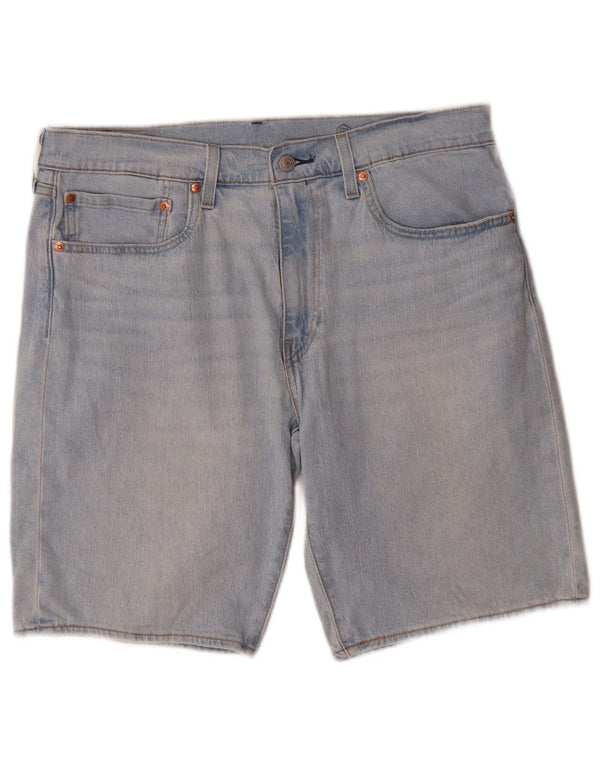 Shorts jeans masculino 405 Levi's W34 grande algodão azul