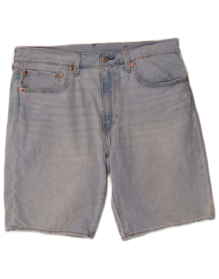 Shorts jeans masculino 405 Levi's W34 grande algodão azul