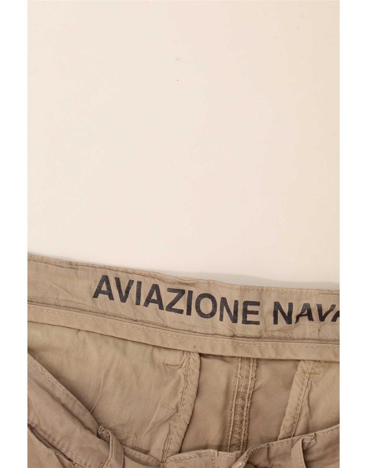 Aviazione Navale Mens Chino Shorts W34 Grande Bege