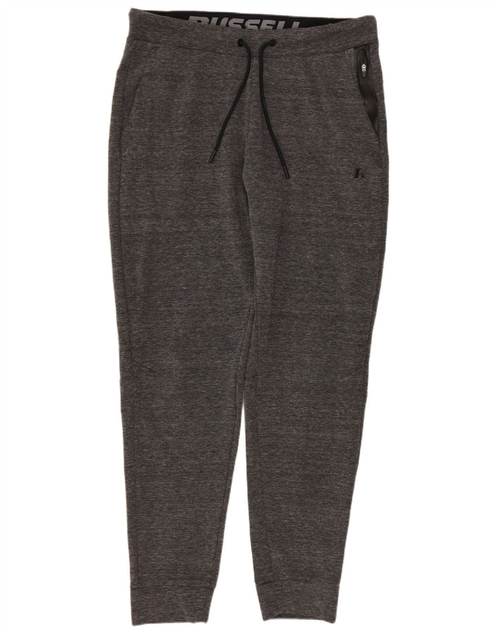 RUSSELL ATLÉTICO Mens Calças de treino Joggers cinza médio manchado