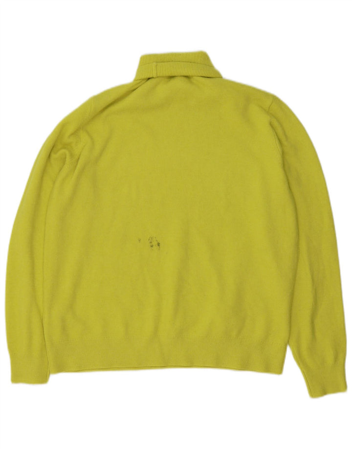 Suéter masculino Marks & Spencer com gola redonda em poliéster verde médio