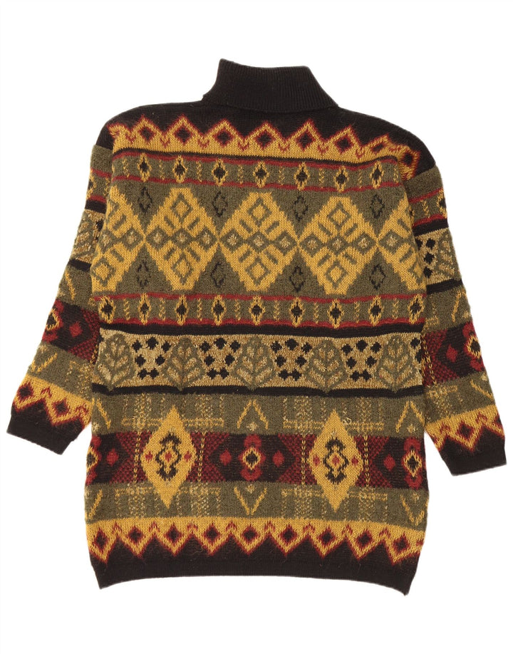 Suéter feminino MARKS & SPENCER com gola redonda tamanho 14 grande cáqui