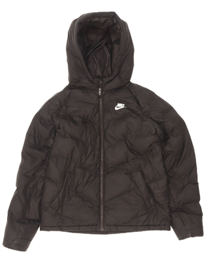 Jaqueta acolchoada com capuz Nike Boys 13-14 anos XL preto poliéster