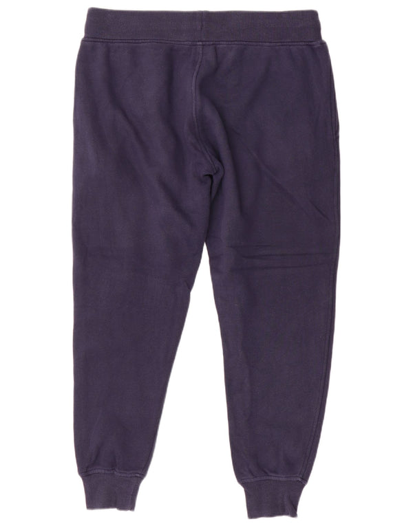 New Balance Mens Calças de treino Joggers grandes algodão azul marinho