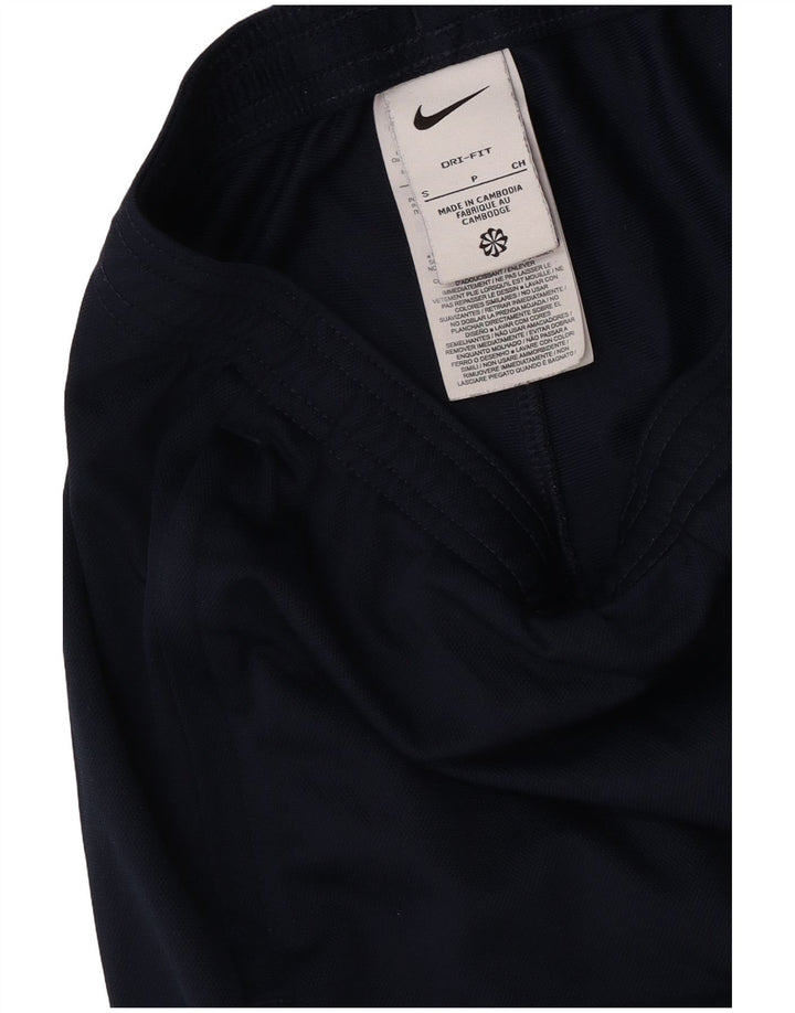 Calça de treino masculina Nike pequena azul marinho poliéster