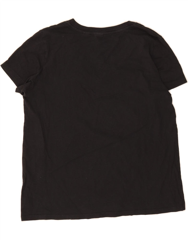 LEVI'S Womens T-Shirt Top UK 16 Large Black Cotton Vintage Levi's and Second-Hand Levi's from Messina Hembry 