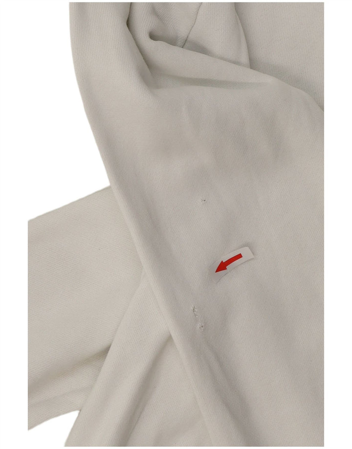 ADIDAS Mens Moletom Jumper Grande Algodão Branco