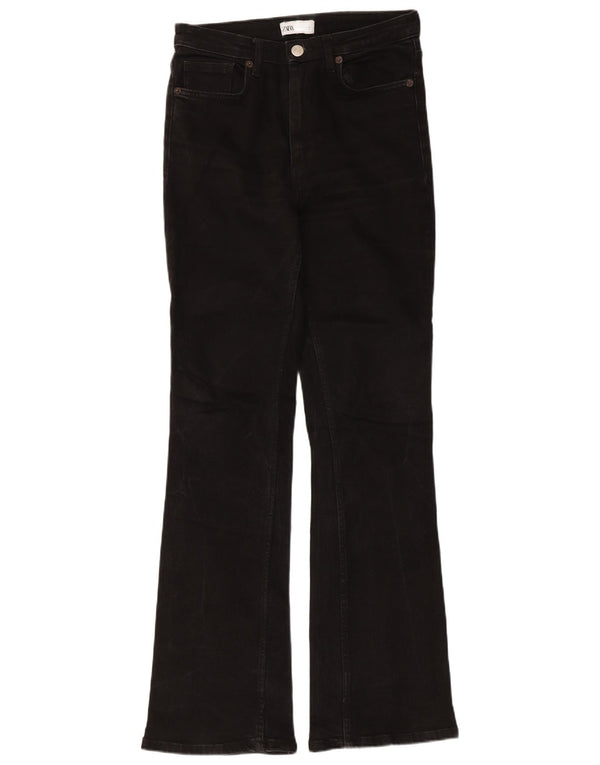 Zara Jeans feminino queimado EU 38 pequeno W28 L31 algodão preto