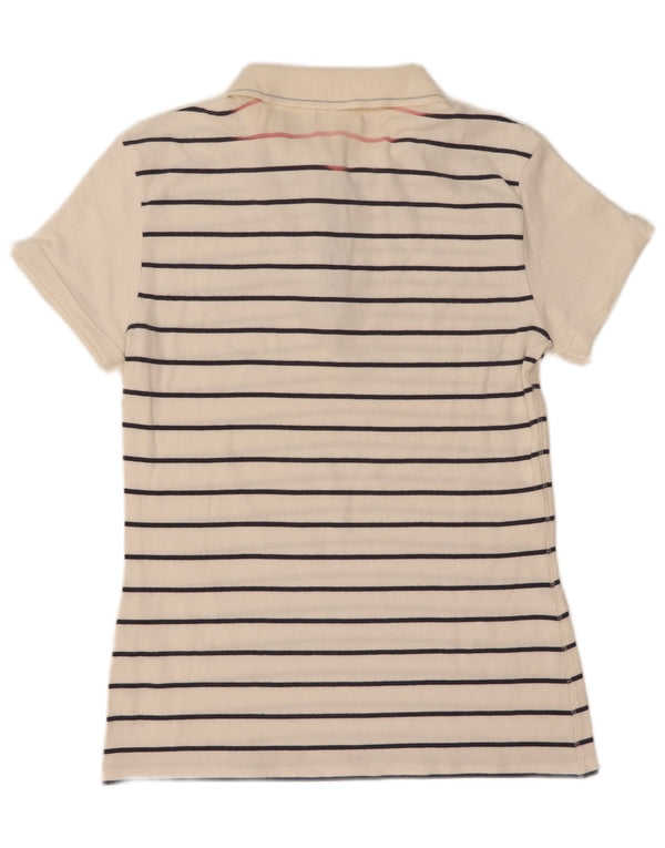 Camisa polo feminina Champion Heritage Fit 13-14 anos XL listrada branca