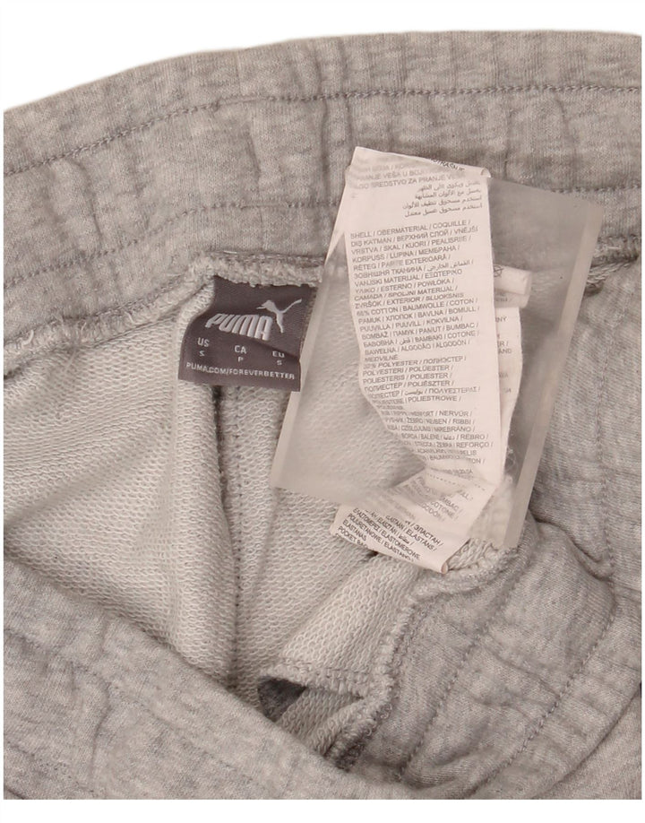 Calça esportiva feminina Puma Graphic Joggers UK 10 pequena cinza manchada