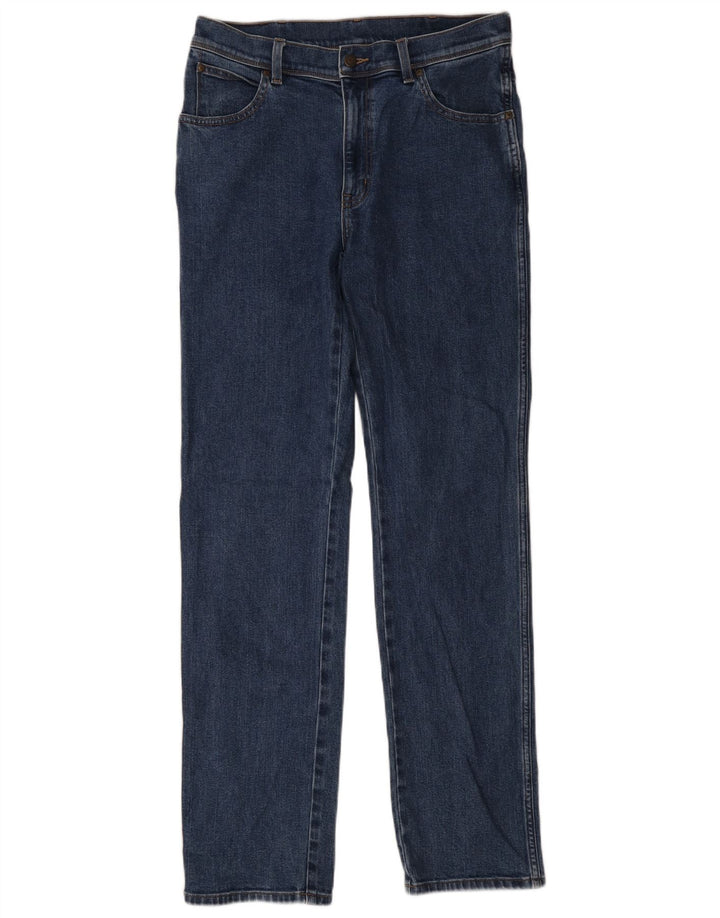 Wrangler Mens Straight Jeans W34 L34 Azul Algodão