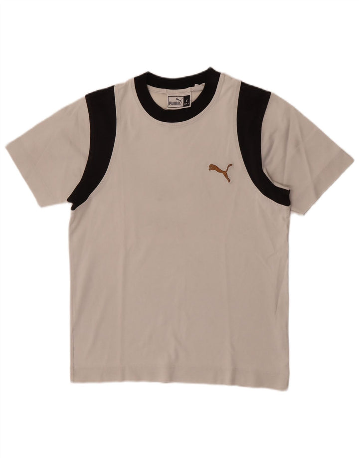 Camiseta masculina Puma Top Small White Colorblock