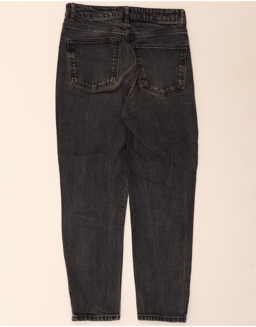 Calça Jeans Solta Feminina Zara EU 38 Pequeno W28 L27 Cinza