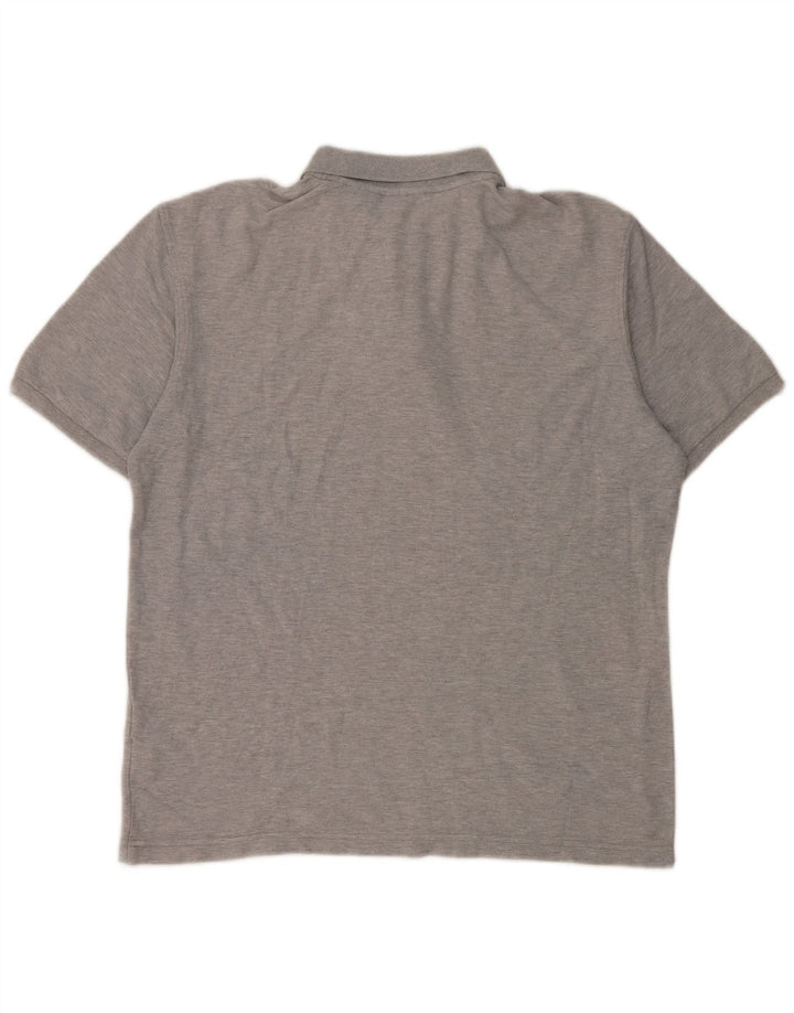 Camisa polo masculina Fila grande algodão cinza