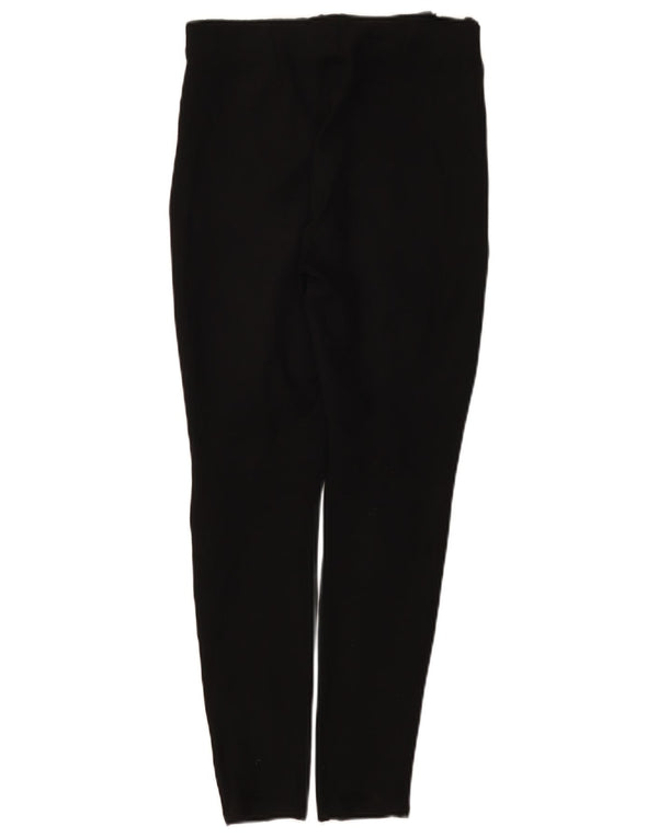 Zara Calça feminina casual skinny de cintura alta pequena W26 L25 preta