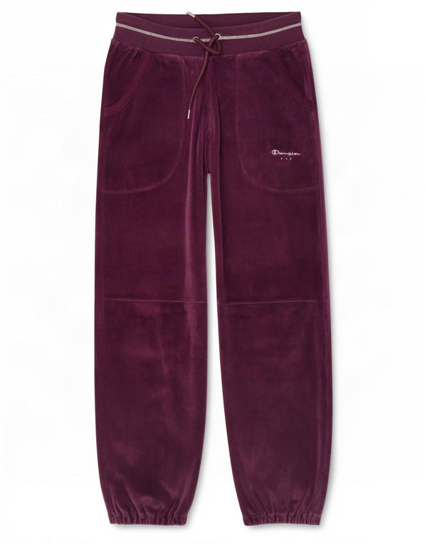 Calça esportiva feminina Champion de veludo para corrida 9-10 anos médio roxo