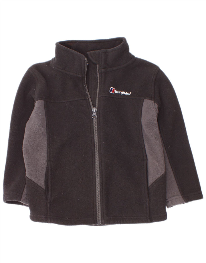 Jaqueta Bergans Boys Fleece 5-6 Anos Preto Colorblock Poliéster