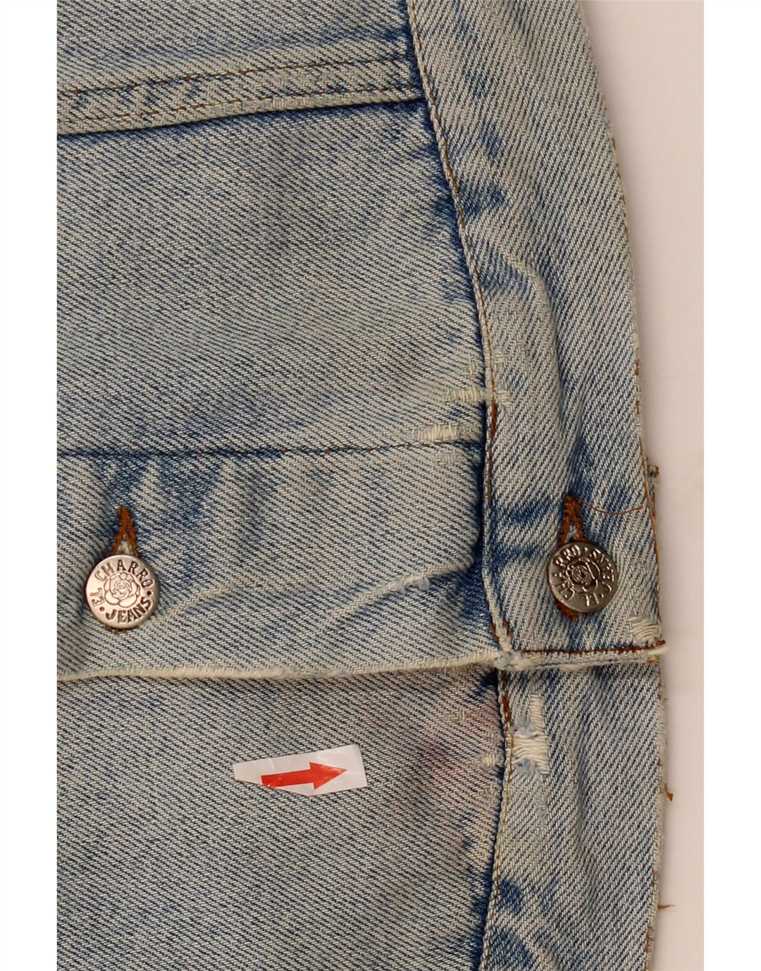 Jaqueta jeans masculina El Charro UK 42 XL algodão azul