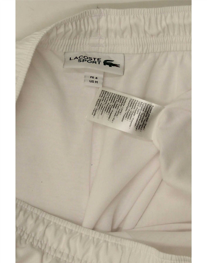 Lacoste Mens Sport Shorts Tamanho 4 Médio Poliéster Branco