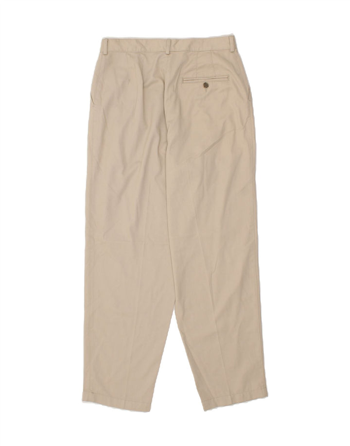 L.L.BEAN Womens Pegged Chino Trousers US 12 Large W30 L30 Beige Cotton Vintage L.L.Bean and Second-Hand L.L.Bean from Messina Hembry 