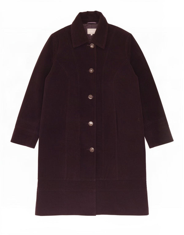 Casaco de veludo feminino Marks & Spencer Per Una UK 20 2XL algodão roxo