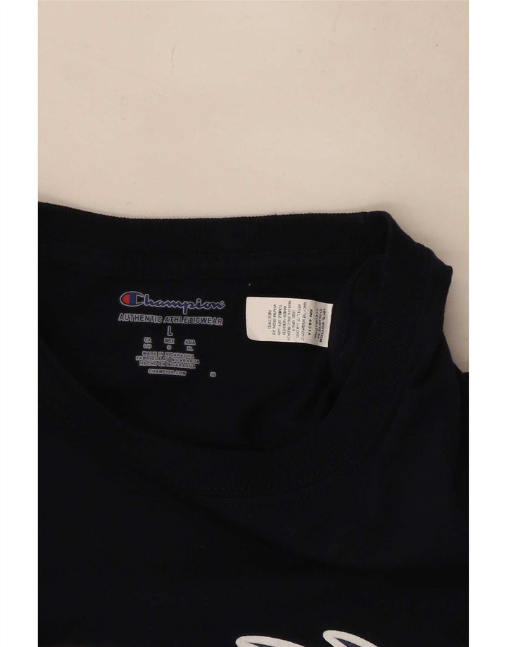 Camiseta gráfica masculina Champion grande azul marinho