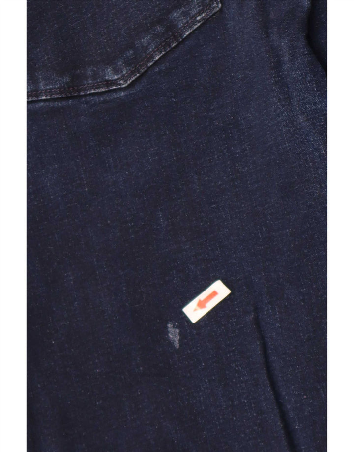 Reiss Mens Slim Jeans W34 L30 Azul Marinho Algodão