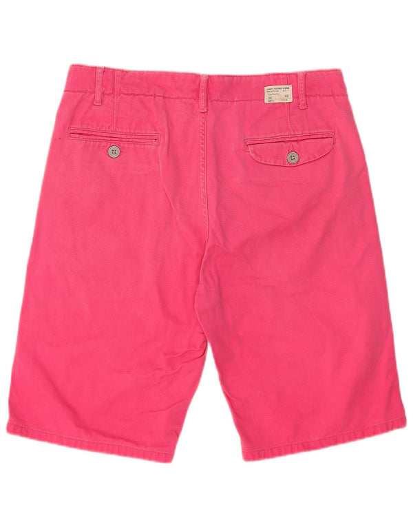 Tommy Hilfiger Mens Chino Shorts W30 Médio Algodão Rosa