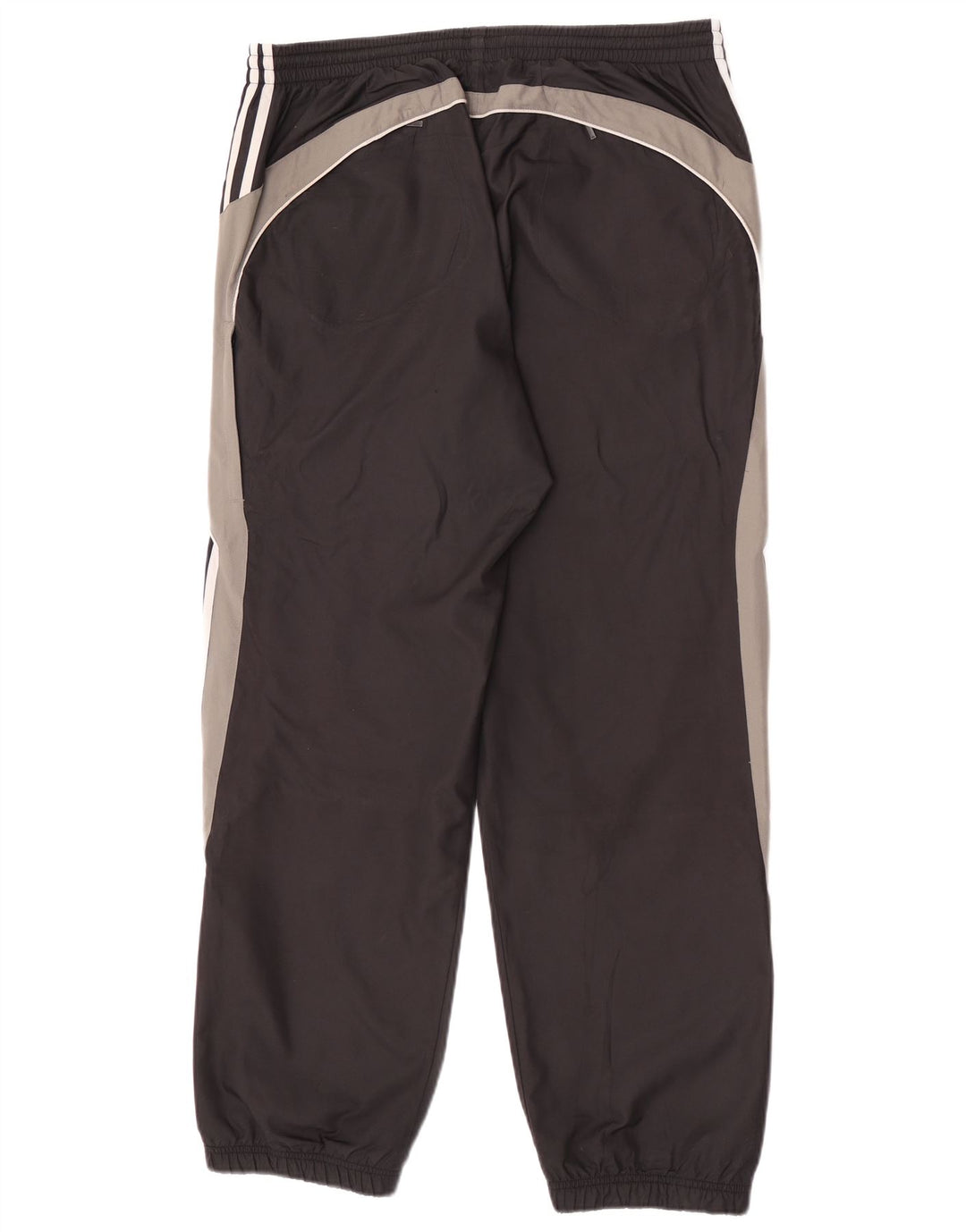 Calça de treino masculina Adidas Joggers grande preto colorblock poliéster