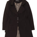 Sobretudo feminino Roccobarocco IT 48 XL poliéster preto