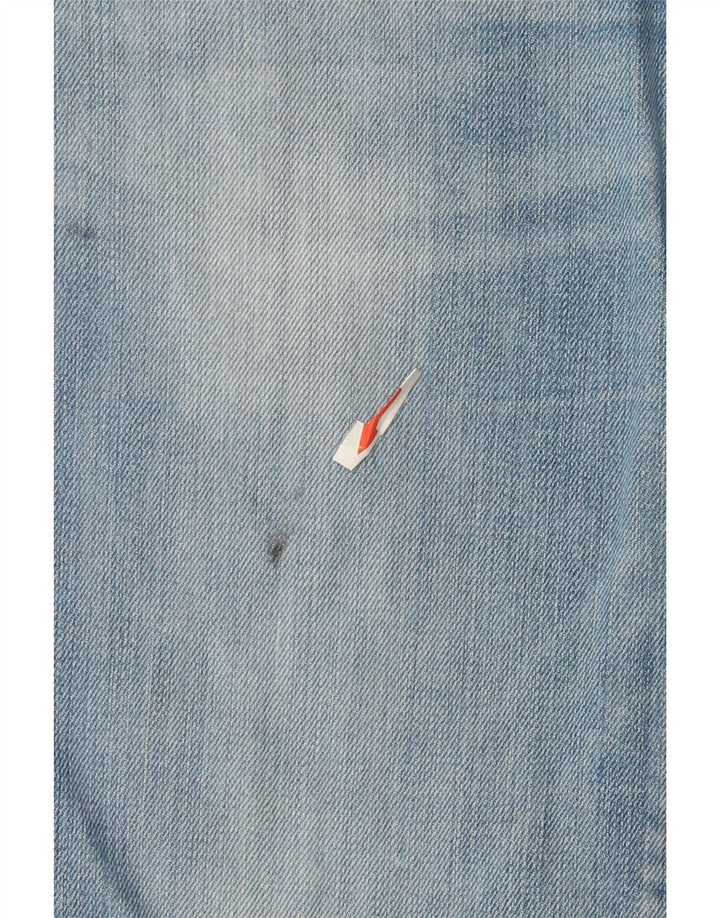 Calça jeans feminina Levi's 570 Straight W28 L30 azul algodão