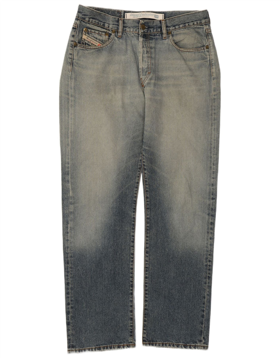 Jeans retos masculinos diesel desgastados W34 L31 algodão azul