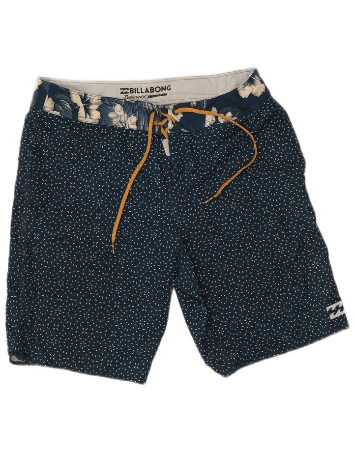 Calção de banho masculino BILLABONG poliéster manchado azul marinho médio