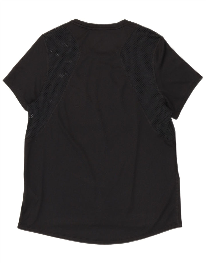 Camiseta feminina NIKE Dri Fit UK 14 médio preto poliéster