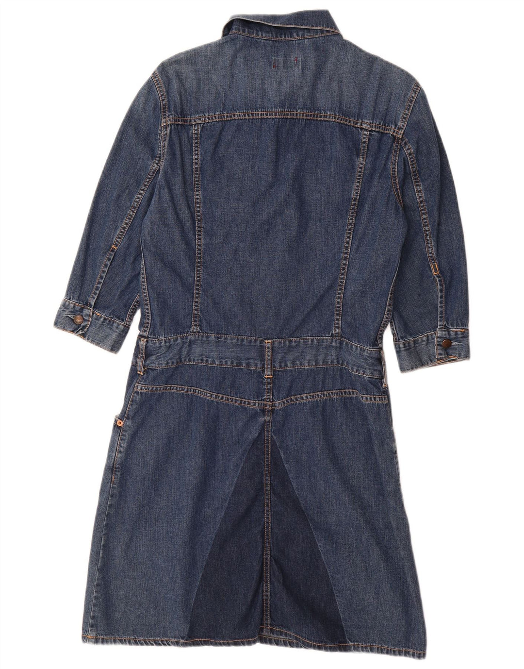 Vestido jeans pulôver manga 3/4 para meninas LEVI'S 11-12 anos azul médio