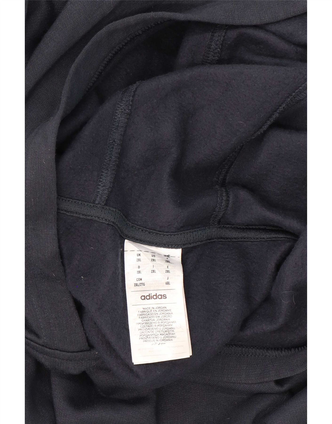 Adidas masculino moletom com capuz 2XL azul marinho poliéster