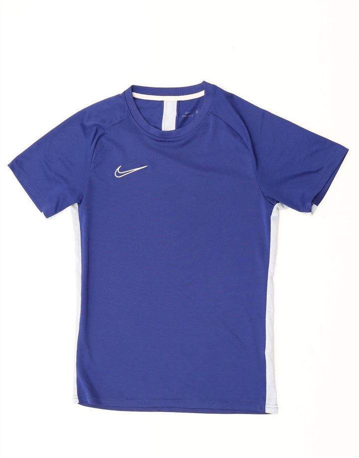 Camiseta Nike Masculina Dri Fit Top Pequeno Bloco Colorido Azul