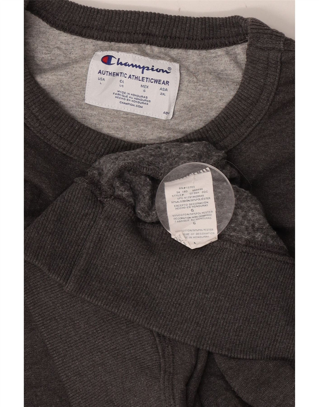 Champion moletom gráfico masculino jumper grande algodão cinza