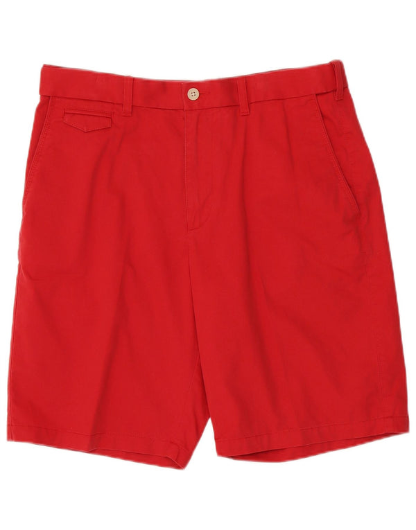 Shorts chino masculino Marks & Spencer W34 grande algodão vermelho