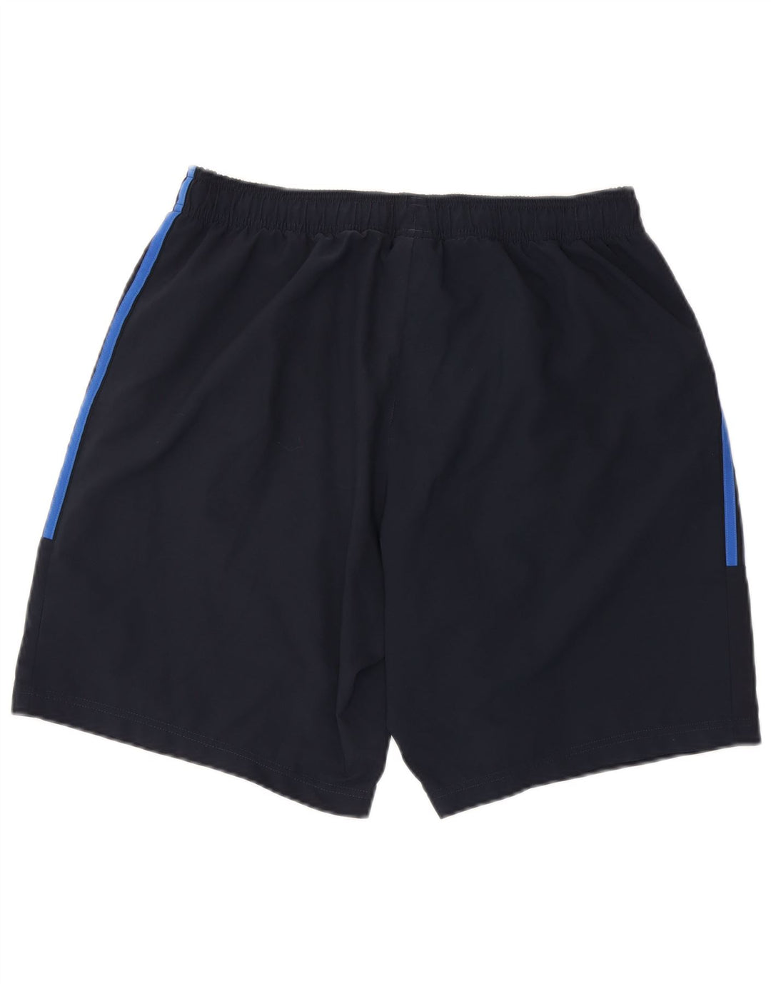 Shorts esportivos masculinos Adidas grandes poliéster azul marinho