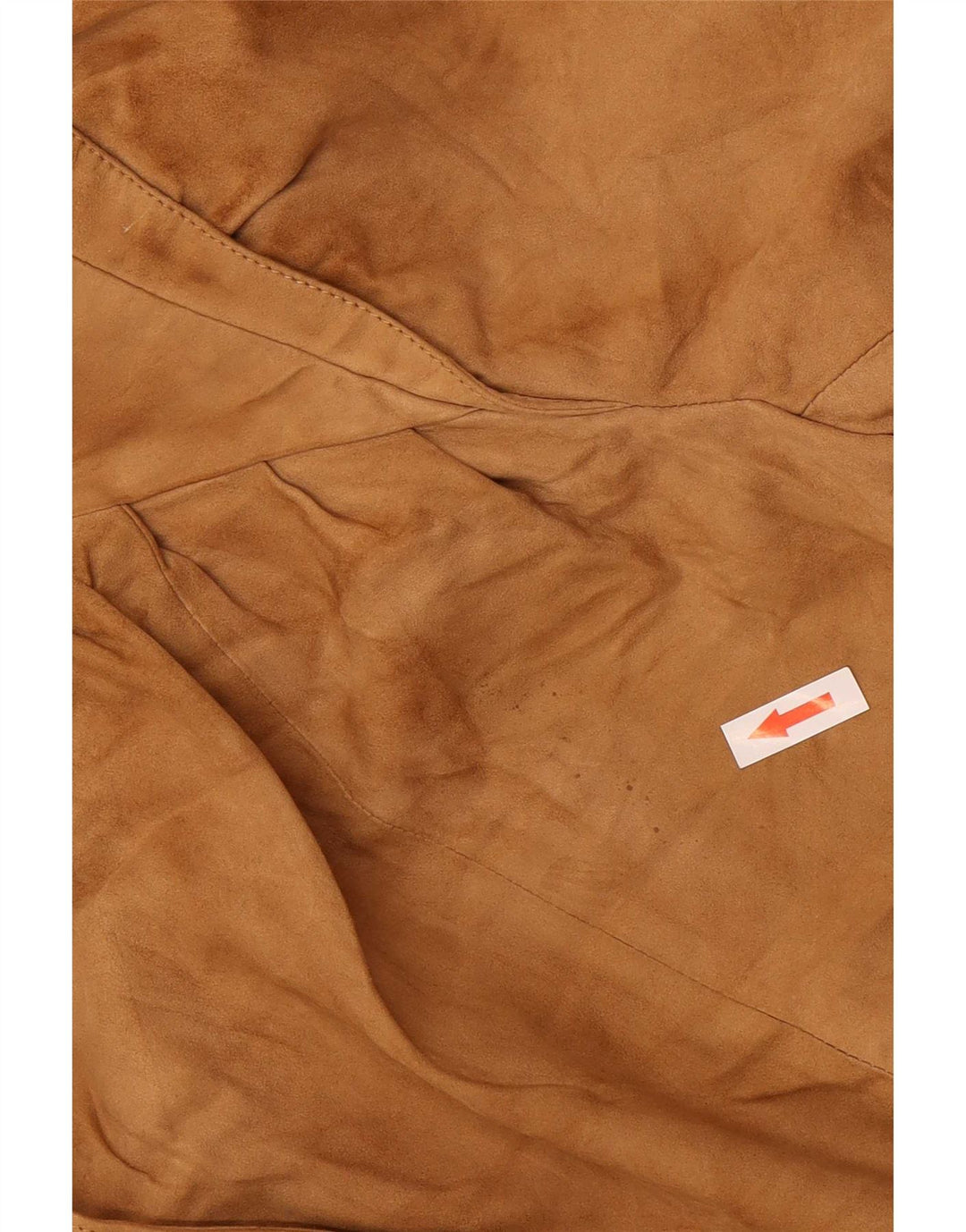 Jaqueta bomber feminina vintage de camurça IT 42 couro bege médio